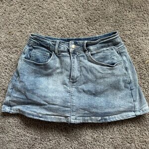 Denim Mini Skirt